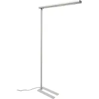 MAUL LED-Stehleuchte MAULjet, direktes/indirektes Licht, Leistung 51 W, 2617/3218 lm, weißaluminium RAL 9006