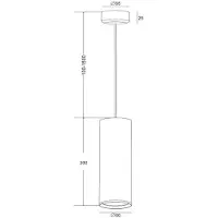 Casa Padrino Luxus Hängeleuchte Weiß Ø 6 x H. 30 cm - Höhenverstellbare Aluminium Pendelleuchte