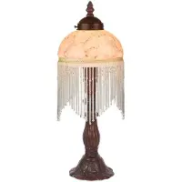 Casa Padrino Barockstil Tischleuchte / Hockerleuchte Mehrfarbig Ø 15 x H. 34 cm - Barock & Jugendstil Möbel