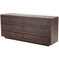Casa Padrino Luxus Mahagoni Schrank mit 6 Schubladen, Braun / Kaffee, 180 x 46 x H. 78 cm