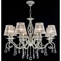 Casa Padrino Barock Kristall Decken Kronleuchter Cream Gold 72 x H 59 cm - Luxus Lüster Leuchter Hängeleuchte