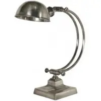 Casa Padrino Luxus Tischleuchte im Barock Stil Antik Silber 20 x 20 x H 43 cm - Edle Schreibtischlampe