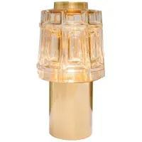 Casa Padrino Designer Tischlampe Durchmesser 14 x H. 26,5 cm - Luxus Möbel