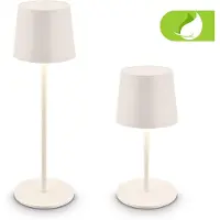 Briloner LED Tischlampe Akku LED Tischleuchte Dimmbar Kabellos Touch Aussen/Innen