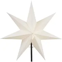 Star Trading Papierstern 'Frozen', 54 cm Ø, weiß, inkl. Halter
