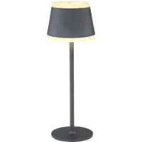 Globo LED Tischleuchte, Touch, Dimmbar, Grau, USB, H 38,5cm