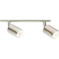 Etc-shop LED Deckenleuchte, Chrom, nickel-matt, Spots beweglich L 67 cm