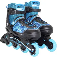 Best Sporting Inline Skates Größe verstellbar, ABEC 5 Carbon, blau pink
