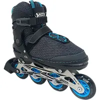 Best Sporting Inline Skates Kinder I Rollschuhe größenverstellbar I robuste Inliner für Jugendliche mit Bremse I Rollerskates Schuhe Kinder I Inliner mit 4 Rollen