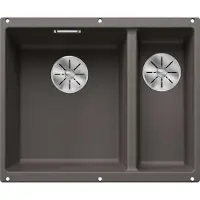 BLANCO SUBLINE 340/160-U SILGRANIT vulkangrau
