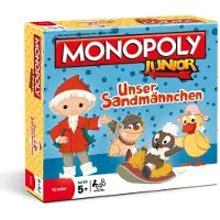 Winning Moves Monopoly Junior - Unser Sandmännchen Brettspiel Gesellschaftsspiel