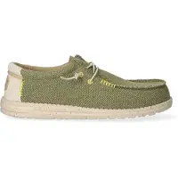 HeyDude Wally Coastline Jute Herren Halbschuhe Olive Größe 48