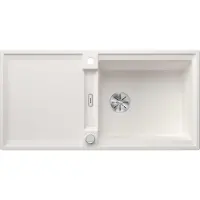 BLANCO ADIRA XL 6 S-F Einbauspüle SILGRANIT weiß ab 60 cm mit Ablauffernbedienung, mit Zubehör - inkl.