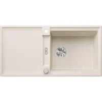 BLANCO ADIRA XL 6 S-F Einbauspüle SILGRANIT softweiß ab 60 cm mit Ablauffernbedienung, mit Zubehör - inkl.