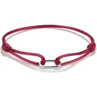 Thomas Sabo Textilarmband rot Connect Silber