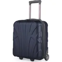 Suitline - Handgepäck 45x36x20 cm kleiner Koffer EasyJet Underseat Trolley 2 Rollen Kabinenkoffer 45cm Cabin Bag max 30L Freigepäck Flugzeug Unter-Sitz ,Dunkelblau