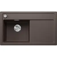 BLANCO ZENAR 45 S, Schrankwaschbecken, Silgranit, Braun, Rechts, 45 cm, Deutschland