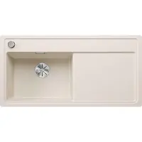 BLANCO Spüle ZENAR XL 6 S-F 988 x 498 mm softweiß 527191 1 Spülbecken Flächenbündig Flächenbündige Optik Mit Tropffläche