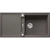 BLANCO ADIRA XL 6 S-F Einbauspüle SILGRANIT vulkangrau ab 60 cm mit Ablauffernbedienung, mit Zubehör - inkl.