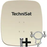 Technisat SATMAN 65 PLUS | Sat-Antenne inkl. Halteschelle und Halterung | rot