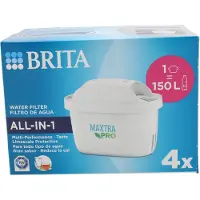 Brita Maxtra Pro Pure Performance (All-in-1) Wasserfilterpatronen, 4er-Pack, Original-Ersatz für alle Pure Wasserfilterkannen, schützt vor PFAS, Chlor, Kalk und Metallen