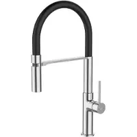 EsseBagno Magnetischer Wasserhahn mit beweglichem Duschkopf, Chrom, Marke