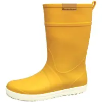 Bockstiegel Damen Gummistiefel Silke mit rutschfester Laufsohle - Leichter und weicher Regenstiefel in Gelb-Weiß Größe 36
