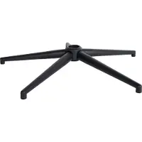 CLP Eckiges Fußkreuz aus schwarzem Metall schwarz Größe 70 cm