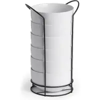 Vessia Schüsseln mit Ständer, 800 ml, 6er-Set