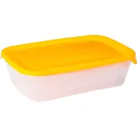 Curver Set bestehend aus Fresh&Go Behältern: 0,5 Liter, 1,0 Liter und 2,0 Liter, Farbe: Gelb