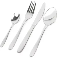 Excellent houseware Edelstahl Besteckset 16 Stücke One Size