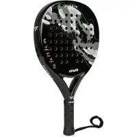 VirtuFit Hybrid Padel-Schläger Schwarz Grau 365 g Carbon EVA-Kern