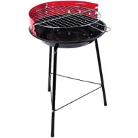 BURI Kleiner Holzkohle Standgrill Glutwanne emailliert Höhe ca. 52 cm