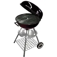 BURI Emaille Kugelgrill Wagen Rollgrill Grillen Gartengrill Standgrill Barbecue