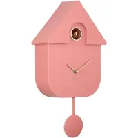 Karlsson - Wanduhr Modern Cuckoo Oro - Rosa - 21.5x8.5x41cm
