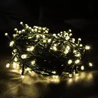 Linder Exclusiv GmbH 400er LED Lichterkette 50m warmweiß Weihnachten Kabel grün