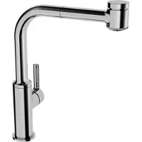 Hansa HA EHM Küchenarm., ND HANSARONDA 5523 CU-Rohr 2-strahlig Ausld. 221mm DN15 chr