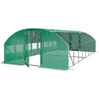 TOOLPORT 4x8m Foliengewächshaus, PE-Plane, grün - (8993)