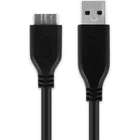 Cellonic IFC-150U II USB Kabel 1m kompatibel mit Canon EOS 1D X Mark II, 7D Mark II, 5DS, 5DS R, 5D Mark IV Ladekabel Micro USB 3.0 auf USB A 3.0 Datenkabel 1A schwarz PVC