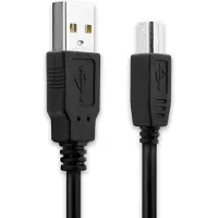 Subtel USB Kabel (3m ) kompatibel mit Inateck BCST-50, BCST-52 (USB A (Standard USB) auf USB B) Datenkabel Ladekabel schwarz