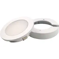 Kalb Material für Möbel kalb | LED Einbauspot Einbaustrahler für Möbel inkl. Aufsatzring, weiß Alu