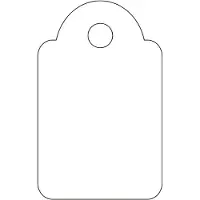 Agipa Warenanh„nger - Kleinpackung, Maáe: 15 x 24 mm, weiá