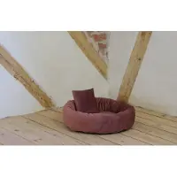 Silvio Design Rohrschneider RS 22237.126 Kuschelinsel Velvet rosa Gr. M – Haustiermöbel