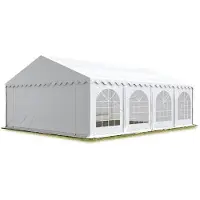 Sonstiges TOOLPORT Hochwertiges Zelt Partyzelt Festzelt 6x8 m PVC weiß wasserdicht schwer entflammbar