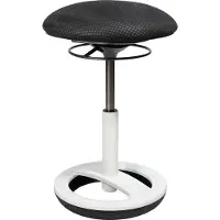 Topstar Hocker Sitness Bob SU43BR0 Fuß weiß Bezug schwarz