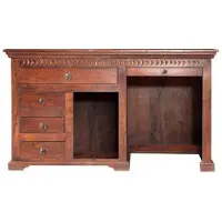 MASSIVMOEBEL24.DE MASSIVMOEBEL24 Schreibtisch Akazie 140x64x80 nougat lackiert OXFORD #511