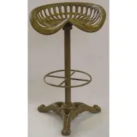 Casa Padrino Luxus Barhocker - Gusseisen - Höhe 78,7 cm - Industrial Design