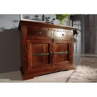 MASSIVMOEBEL24.DE MASSIVMOEBEL24 Kommode Akazie 107x50x88 nougat lackiert OXFORD #424
