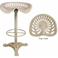 Casa Padrino Luxus Barhocker - Gusseisen - Höhe 78,7 cm - Industrial Design