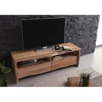 MASSIVMOEBEL24.DE MASSIVMOEBEL24 TV-Board Akazie 151x45x50 natur lackiert PURE ACACIA #108